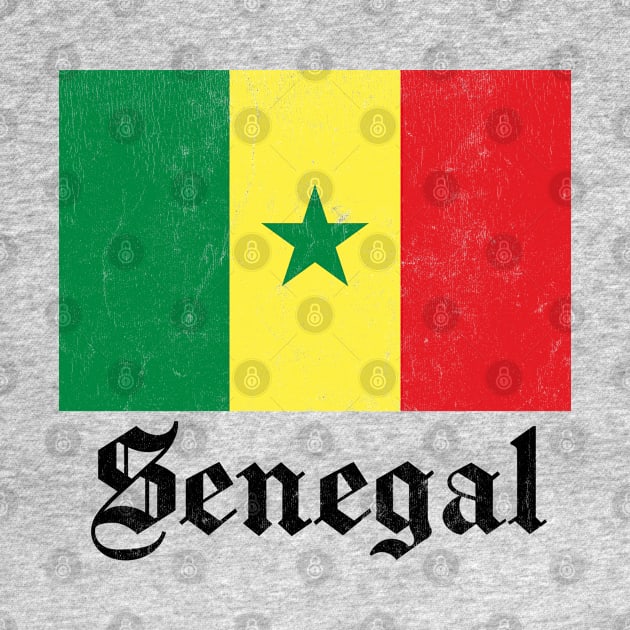 Senegal / Vintage-Style Flag Design by DankFutura